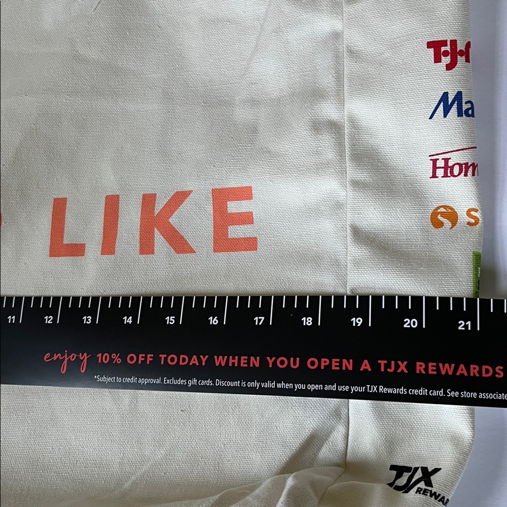 Large Canvas Tote Bag Shop Like A VIP NWOT - Picture 11 of 11